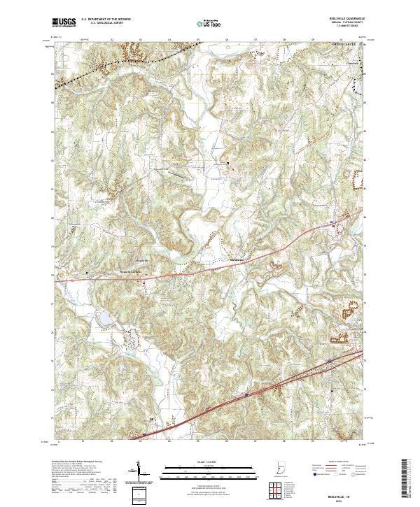 Reelsville topographic map thumbnail