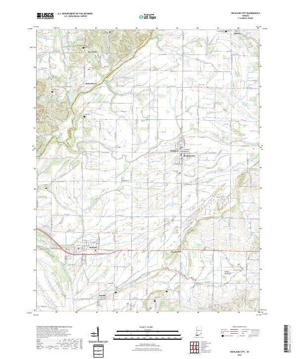 Richland City topographic map thumbnail