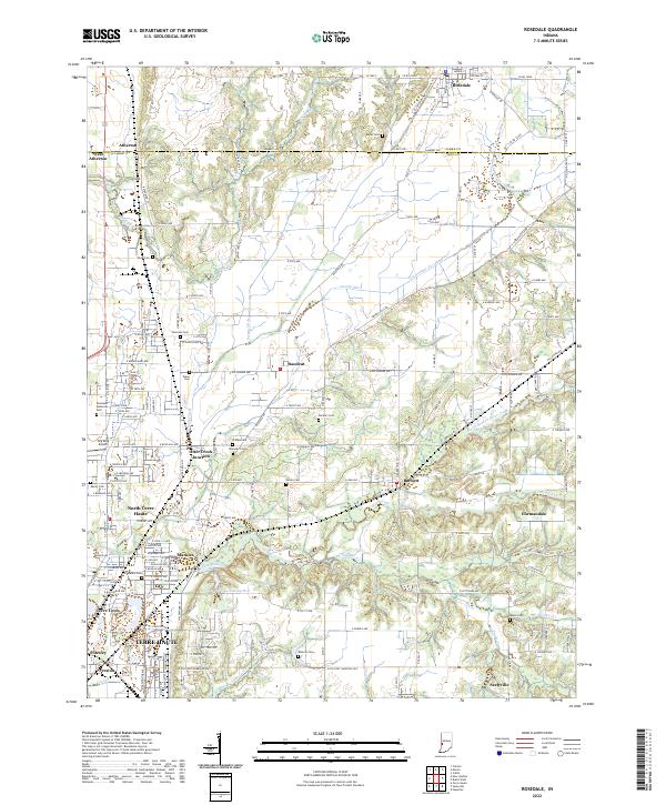 Rosedale 2022 topographic map thumbnail