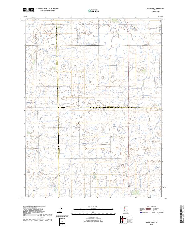 Round Grove 2022 topographic map thumbnail