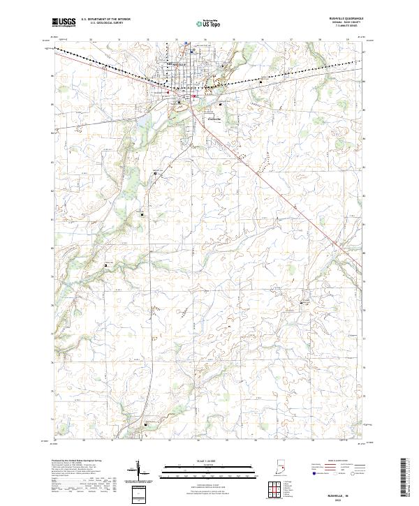 Rushville 2022 topographic map thumbnail