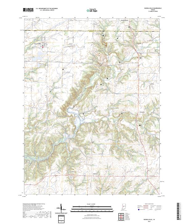 Russellville 2022 topographic map thumbnail