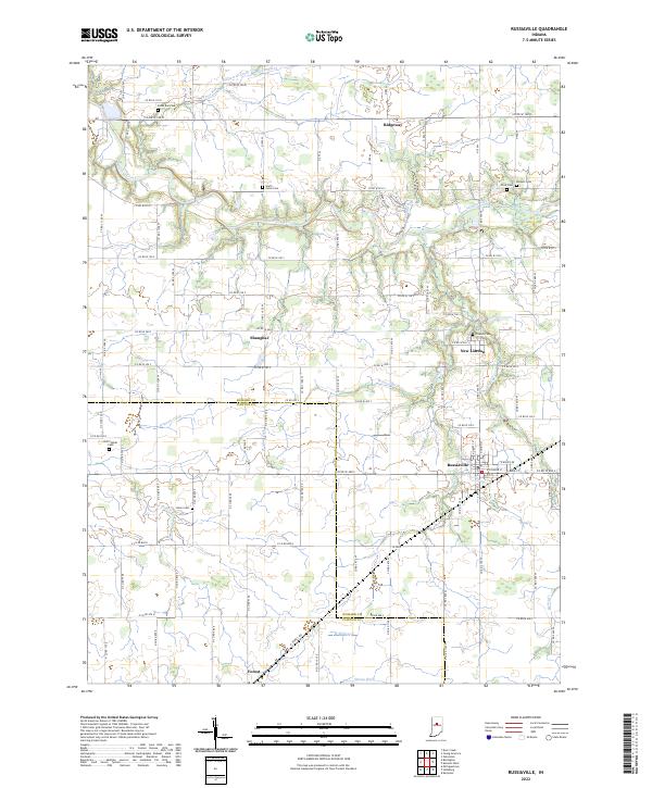 Russiaville topographic map thumbnail