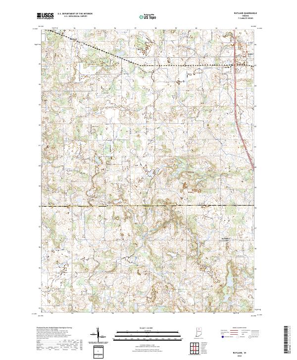Rutland 2022 topographic map thumbnail
