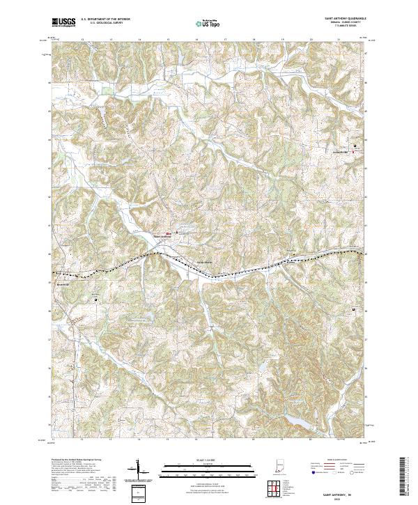 Saint Anthony 2022 topographic map thumbnail
