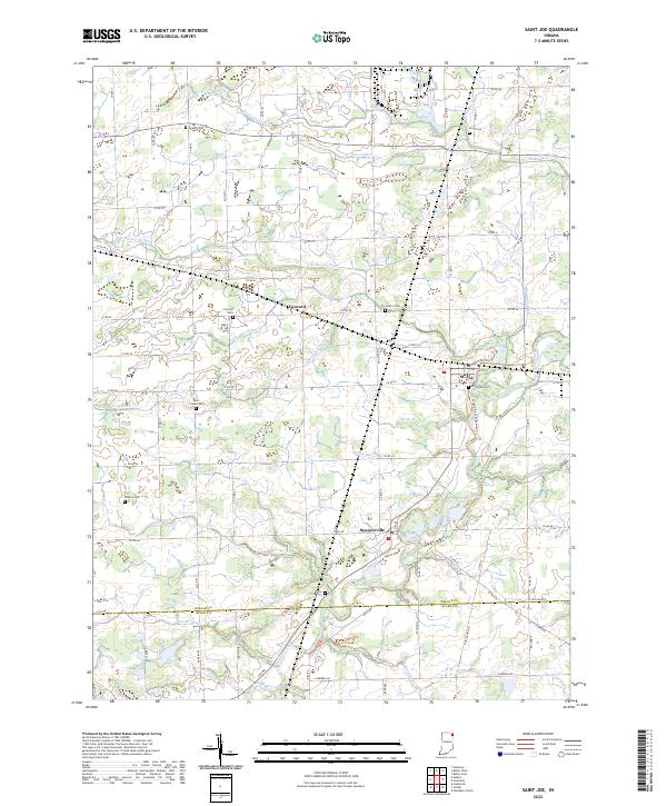 Saint Joe 2022 topographic map thumbnail