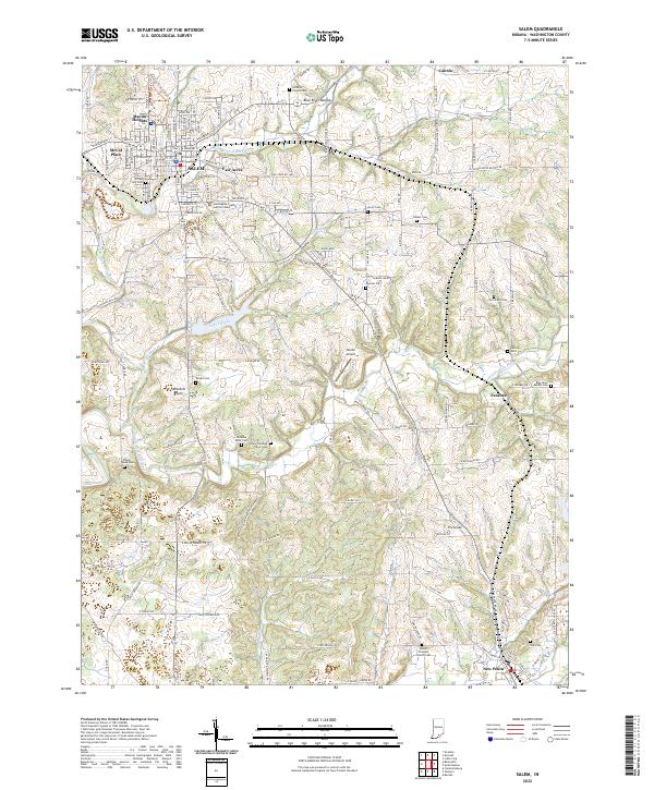 Salem 2022 topographic map thumbnail
