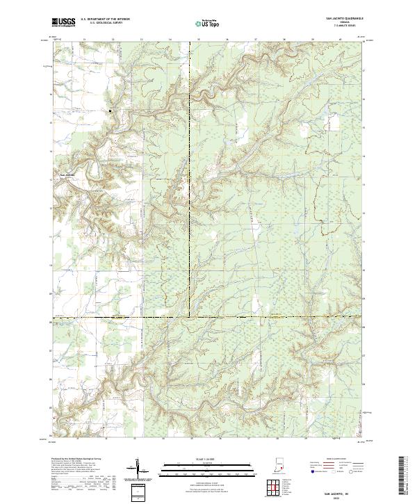 San Jacinto topographic map thumbnail