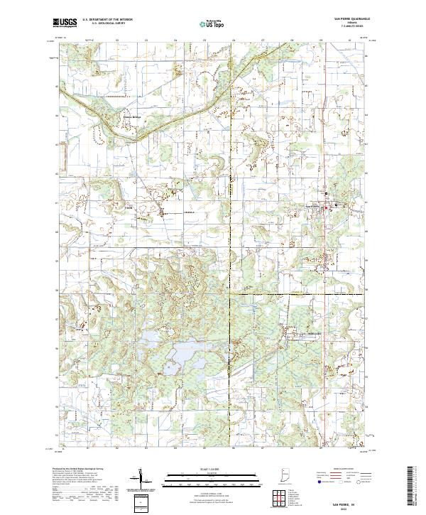 San Pierre topographic map thumbnail