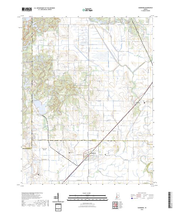 Sandborn 2022 topographic map thumbnail