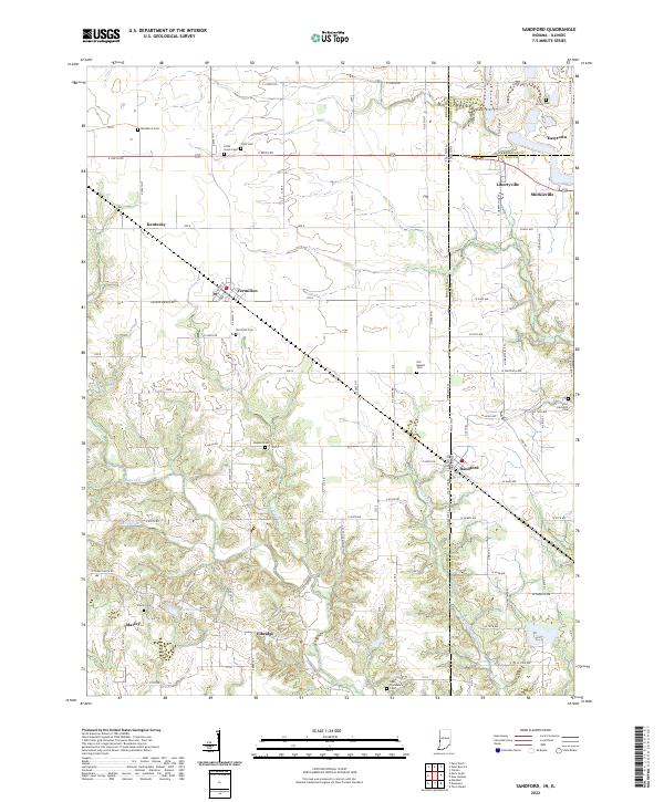 Sandford 2022 topographic map thumbnail