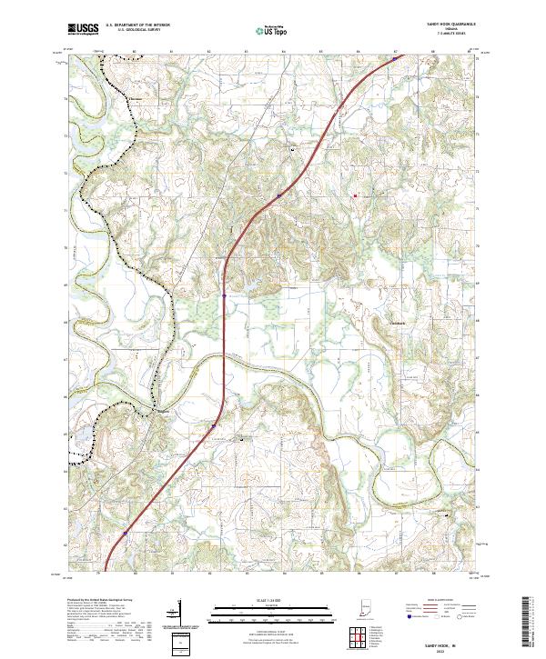 Sandy Hook 2022 topographic map thumbnail