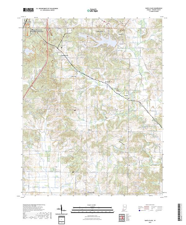 Santa Claus 2022 topographic map thumbnail