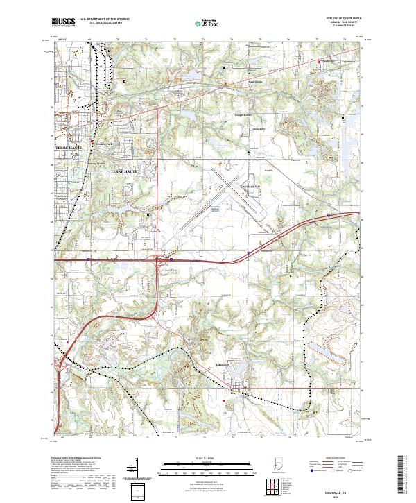 Seelyville topographic map thumbnail