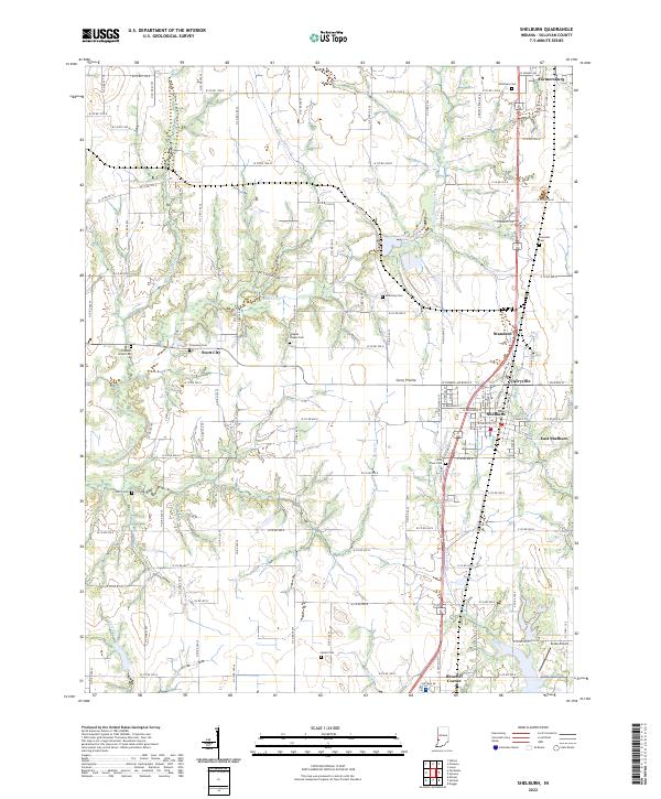 Shelburn 2022 topographic map thumbnail