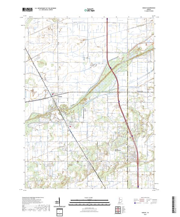 Shelby 2022 topographic map thumbnail