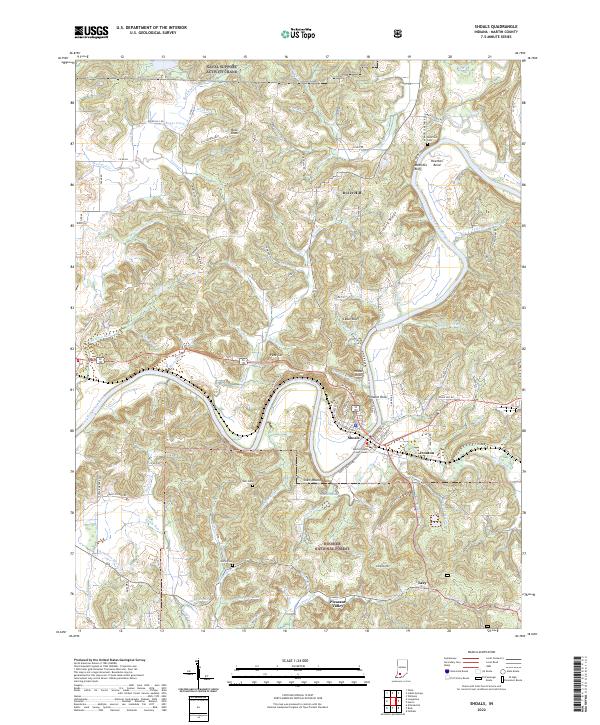 Shoals 2022 topographic map thumbnail