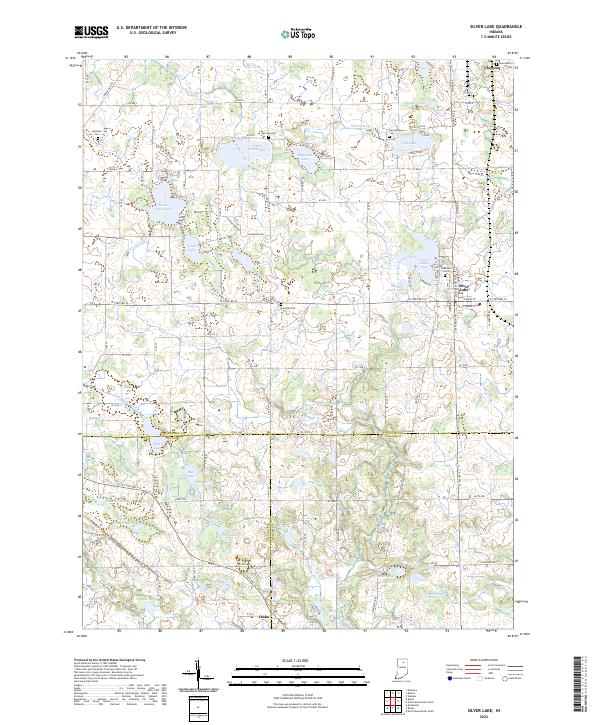 Silver Lake 2022 topographic map thumbnail