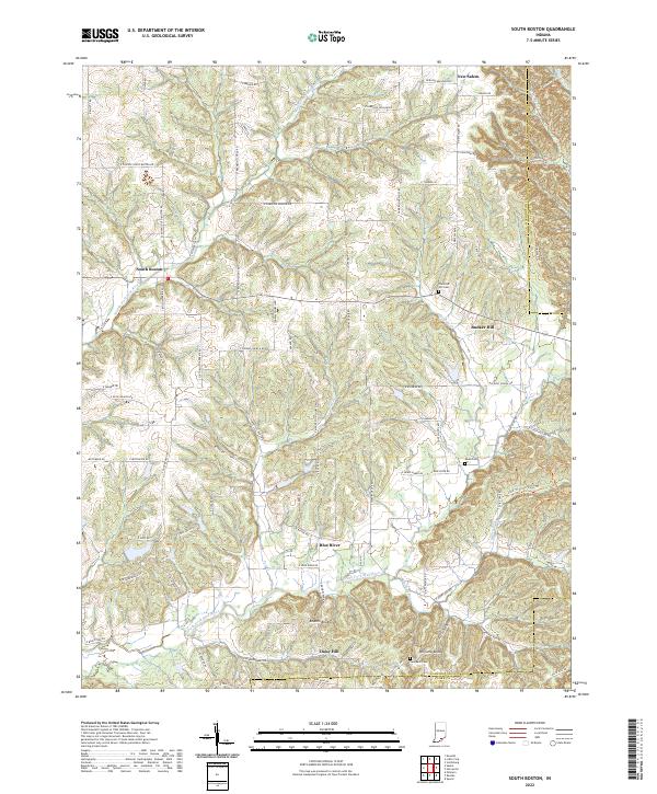South Boston 2022 topographic map thumbnail