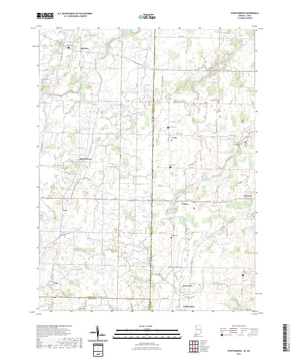 Spartanburg 2022 topographic map thumbnail
