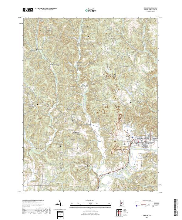 Spencer 2022 topographic map thumbnail