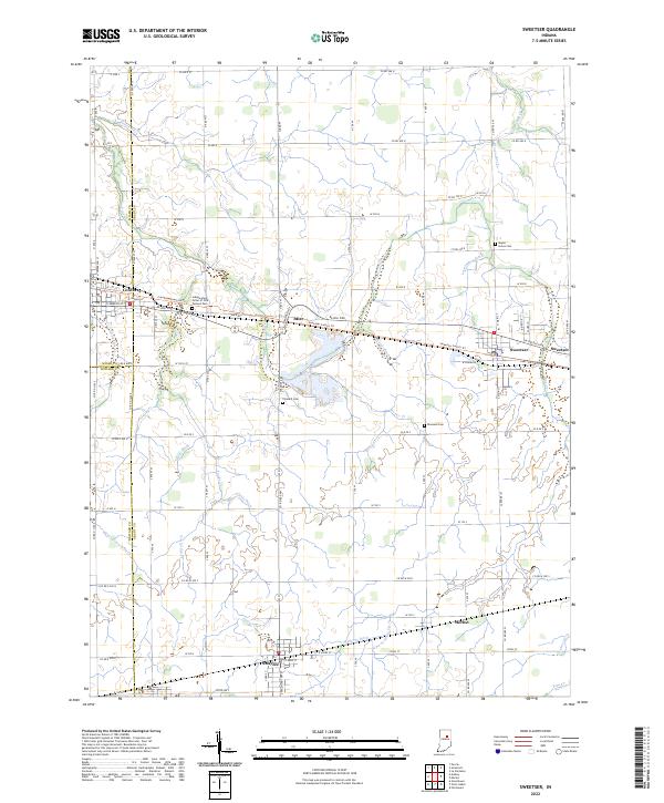 Sweetser 2022 topographic map thumbnail