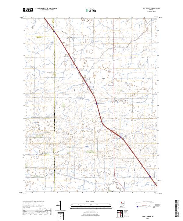 Templeton NE 2022 topographic map thumbnail