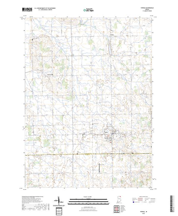 Topeka 2022 topographic map thumbnail