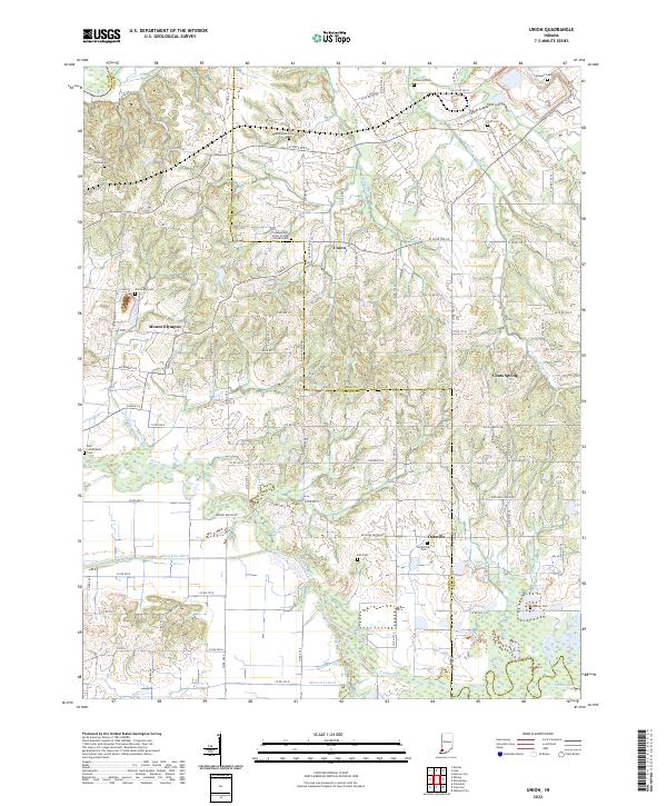 Union 2022 topographic map thumbnail
