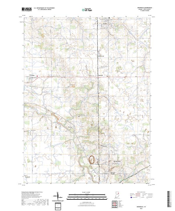 Uniondale topographic map thumbnail