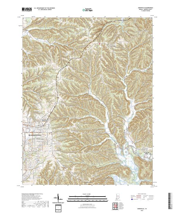 Unionville 2022 topographic map thumbnail