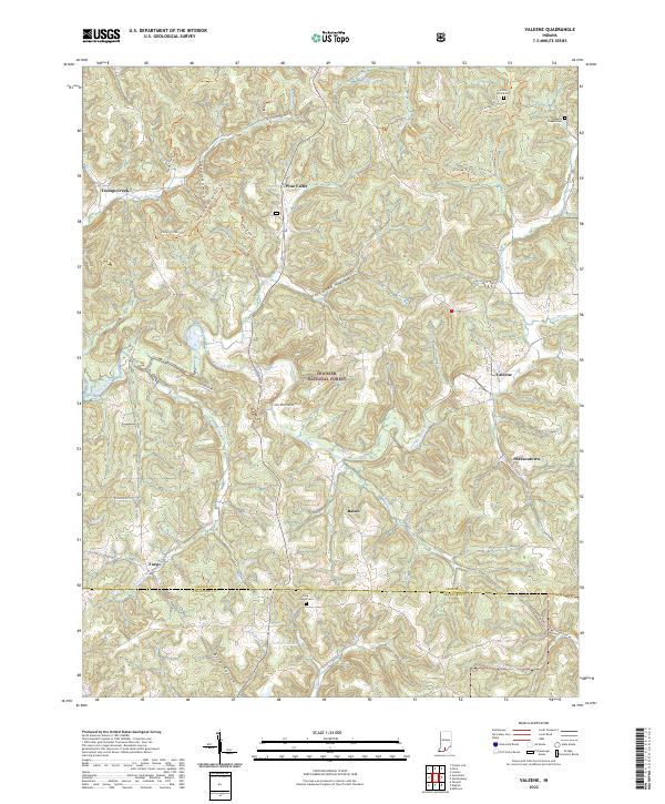 Valeene 2022 topographic map thumbnail