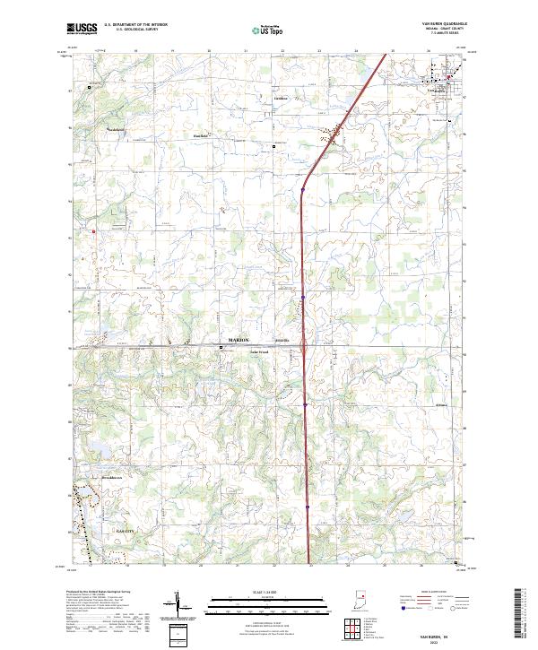 Van Buren 2022 topographic map thumbnail