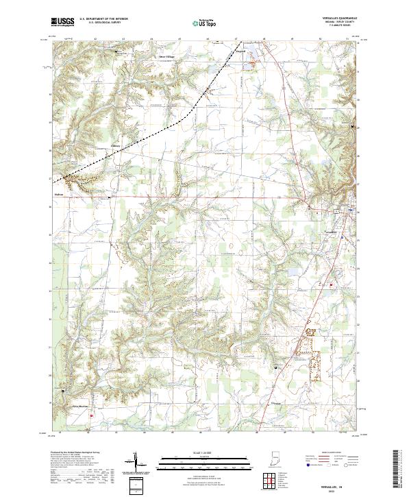 Versailles 2022 topographic map thumbnail