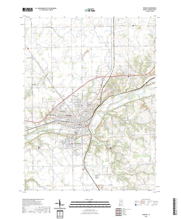 Wabash 2022 topographic map thumbnail