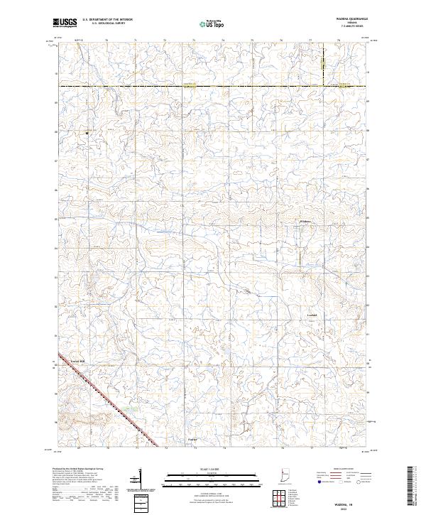 Wadena 2022 topographic map thumbnail