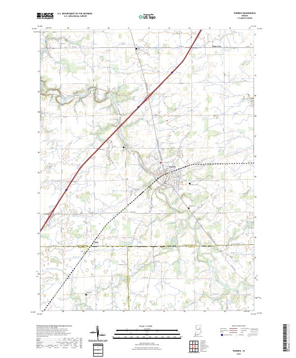 Warren 2022 topographic map thumbnail
