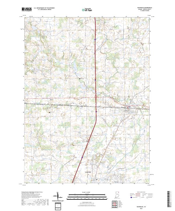 Waterloo 2022 topographic map thumbnail