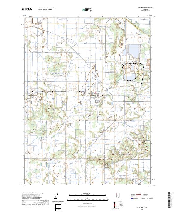 Wheatfield 2022 topographic map thumbnail