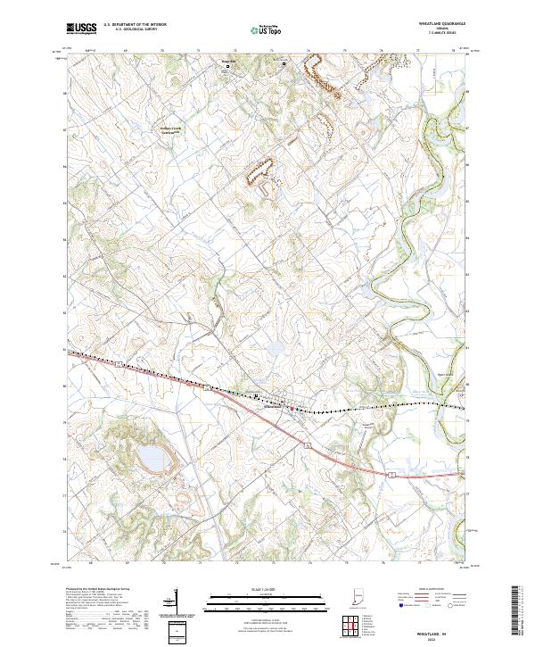 Wheatland 2022 topographic map thumbnail