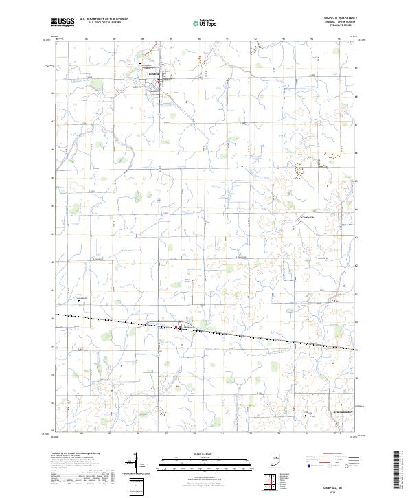 Windfall 2022 topographic map thumbnail