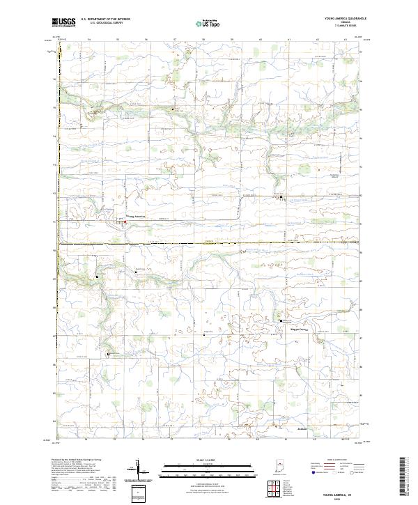 Young America topographic map thumbnail