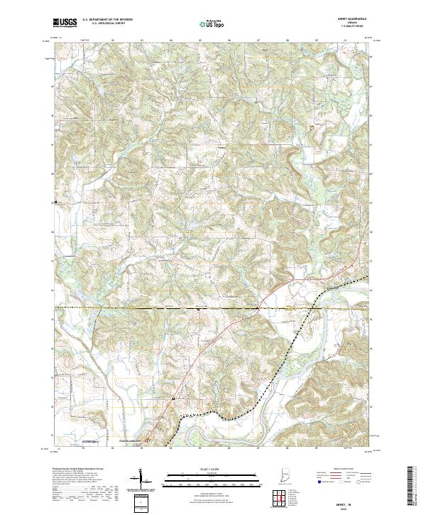 Arney topographic map thumbnail