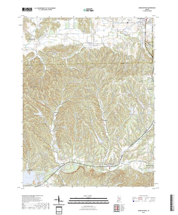 Morgantown topographic map thumbnail