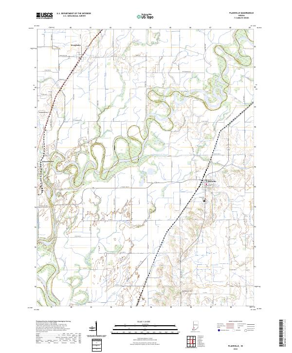 Plainville 2022 topographic map thumbnail