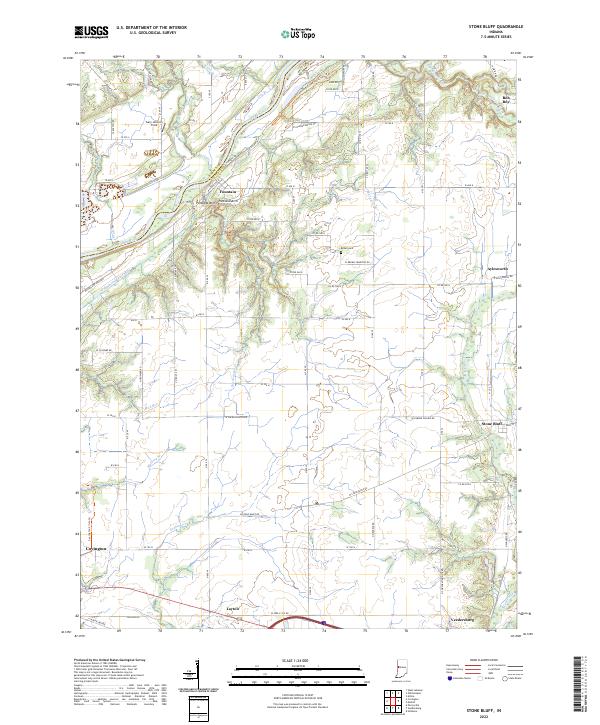 Stone Bluff 2022 topographic map thumbnail