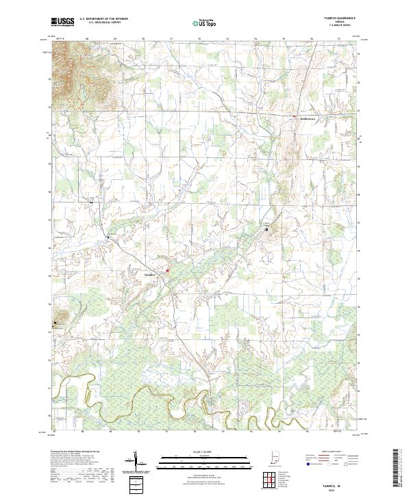 Tampico 2022 topographic map thumbnail