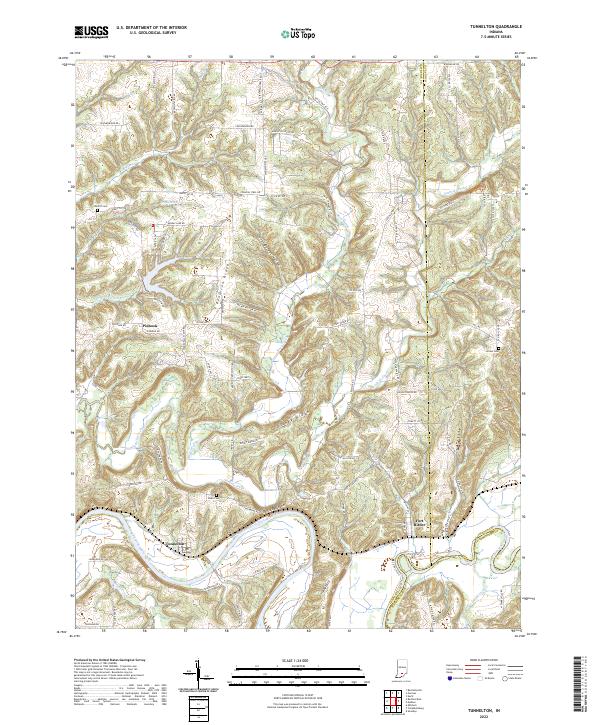 Tunnelton 2022 topographic map thumbnail