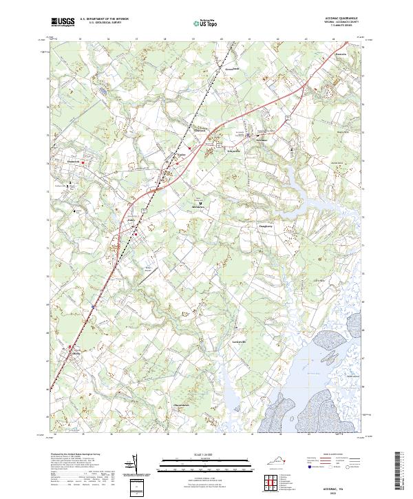 Accomac topographic map thumbnail