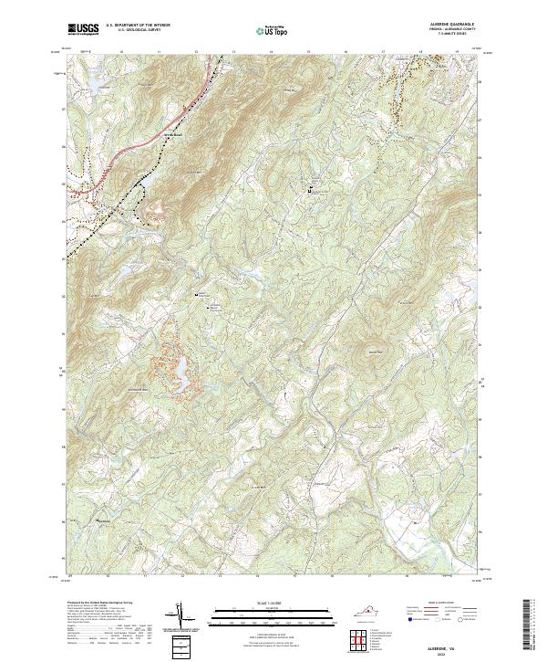 Alberene topographic map thumbnail